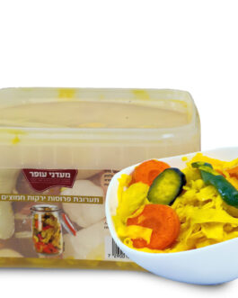 תערובת פרוסות ירקות חמוצים צהוב 3 ק"ג